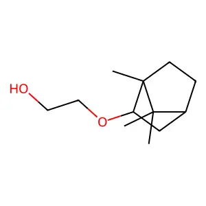 Ethanol, 2-(((1R,2R,4R)-1,7,7-trimethylbicyclo(2.2.1)hept-2-yl)oxy)-, rel- structure