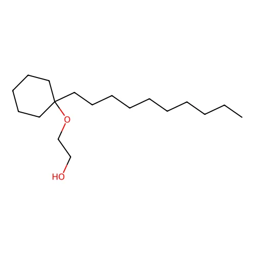 2-(1-Decylcyclohexyl)oxyethanol structure