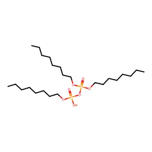 Diphosphoric acid, P,P,P'-trioctyl phosphate structure