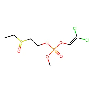 2,2-Dichloroethenyl 2-(ethylsulfinyl)ethyl methyl phosphate structure