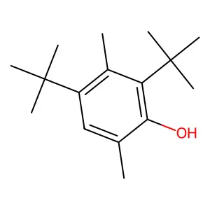 Phenol, 2,4-bis(1,1-dimethylethyl)-3,6-dimethyl- structure