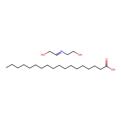 Diethanolamine, stearate ester structure