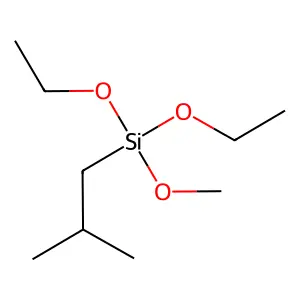 Diethoxymethoxy(2-methylpropyl)silane structure