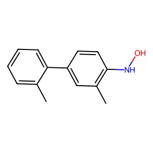 N-Hydroxy-3,2'-dimethyl-4-aminobiphenyl structure