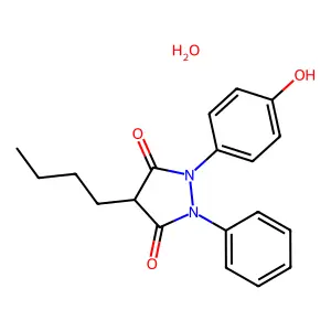 Oxyphenbutazone monohydrate structure