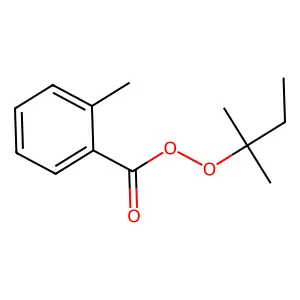 Benzenecarboperoxoic acid, 2-methyl-, 1,1-dimethylpropyl ester structure