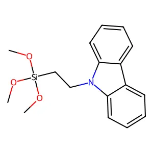 9-(2-(Trimethoxysilyl)ethyl)-9H-carbazole structure