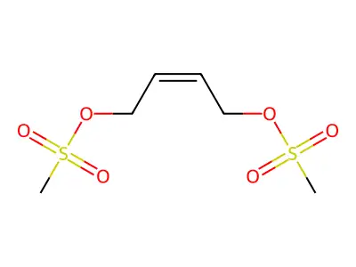 4-Methylsulfonyloxybut-2-enyl methanesulfonate structure