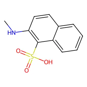 2-(Methylamino)naphthalenesulphonic acid structure