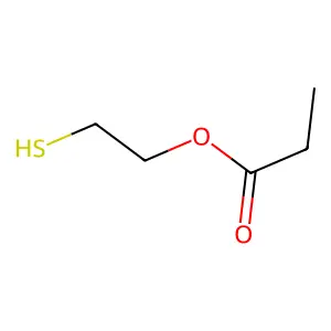 Ethanol, 2-mercapto-, 1-propanoate structure
