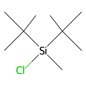 Silane, chlorobis(1,1-dimethylethyl)methyl- structure
