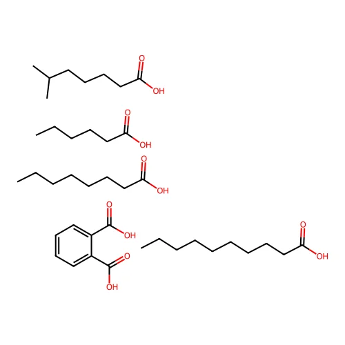 Decanoic acid;hexanoic acid;6-methylheptanoic acid;octanoic acid;phthalic acid structure