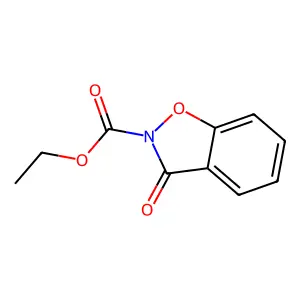 1,2-Benzisoxazole-2(3H)-carboxylic acid, 3-oxo-, ethyl ester structure