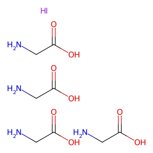 Tetrakis(2-aminoacetic acid);hydroiodide structure