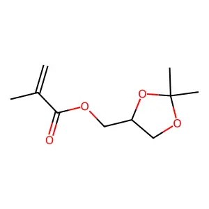 Isopropylideneglyceryl methacrylate structure