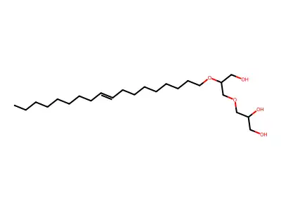 1,2-Propanediol, 3-(3-hydroxy-2-(9-octadecen-1-yloxy)propoxy)- structure