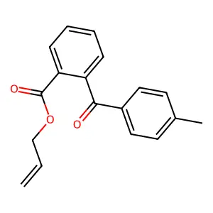 Benzoic acid, 2-(4-methylbenzoyl)-, 2-propen-1-yl ester structure