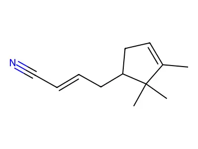 4-(2,2,3-Trimethylcyclopent-3-en-1-yl)but-2-enenitrile structure