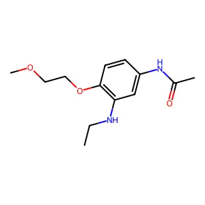 Acetamide, N-(3-(ethylamino)-4-(2-methoxyethoxy)phenyl)- structure