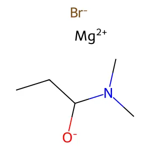Magnesium, bromo(1-(dimethylamino)-1-propanolato-kappaO)- structure