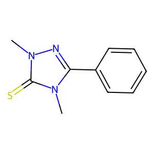 3H-1,2,4-Triazole-3-thione, 2,4-dihydro-2,4-dimethyl-5-phenyl- structure