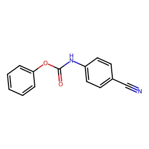 Carbamic acid, N-(4-cyanophenyl)-, phenyl ester structure