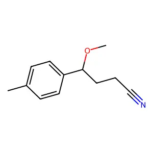 4-Methoxy-4-(4-methylphenyl)butanenitrile structure