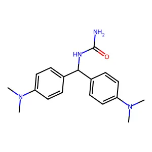 (Bis(4-(dimethylamino)phenyl)methyl)urea structure