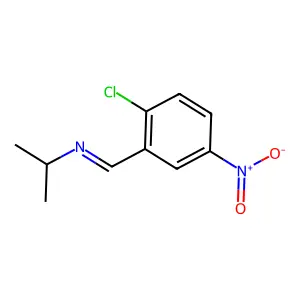 2-Propanamine, N-[(2-chloro-5-nitrophenyl)methylene]- structure