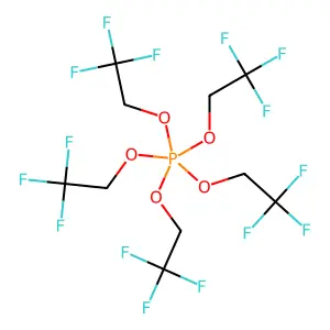 Pentakis(2,2,2-trifluoroethoxy)phosphorane structure
