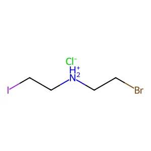 Diethylamine, 2-bromo-2'-iodo-, hydrochloride structure