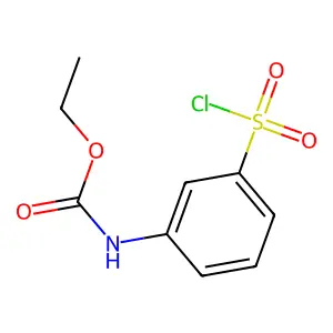 Carbamic acid, N-(3-(chlorosulfonyl)phenyl)-, ethyl ester structure