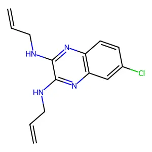 2,3-Quinoxalinediamine, 6-chloro-N2,N3-di-2-propen-1-yl- structure