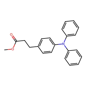 Benzenepropanoic acid, 4-(diphenylamino)-, methyl ester structure