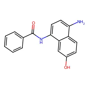 Benzamide, N-(4-amino-7-hydroxy-1-naphthalenyl)- structure