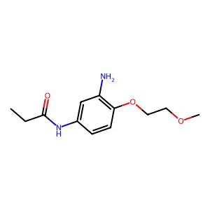 Propanamide, N-[3-amino-4-(2-methoxyethoxy)phenyl]- structure