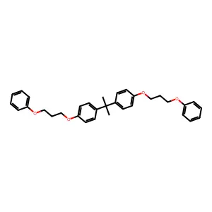 1,1'-(Propane-2,2-diyl)bis[4-(3-phenoxypropoxy)benzene] structure