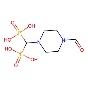 Phosphonic acid, P,P'-((4-formyl-1-piperazinyl)methylene)bis- structure