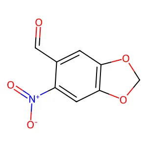 6-Nitro-1,3-benzodioxole-5-carboxaldehyde structure