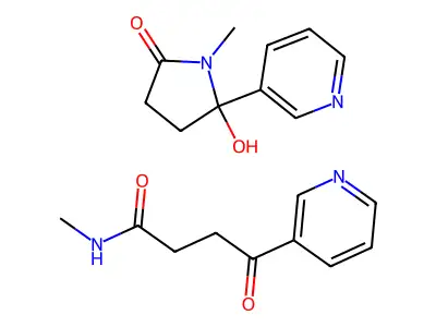 N-Methyl-gamma-oxo-3-pyridinebutanamide structure