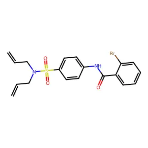 2-bromo-N-{4-[(diallylamino)sulfonyl]phenyl}benzamide structure