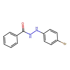 Benzoic acid, 2-(4-bromophenyl)hydrazide structure