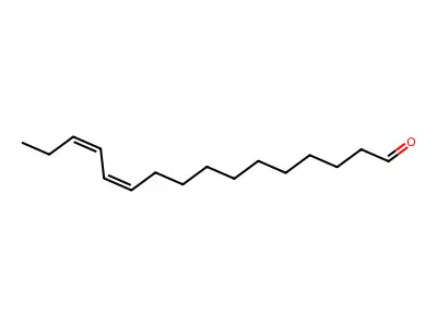 11,13-Hexadecadienal, (11E,13Z)- structure