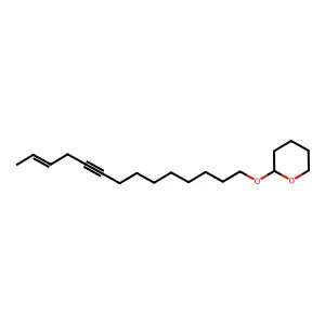 2H-Pyran, tetrahydro-2-(12-tetradecen-9-yn-1-yloxy)- structure