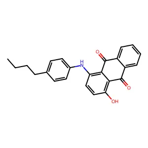 9,10-Anthracenedione, 1-[(4-butylphenyl)amino]-4-hydroxy- structure