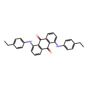 9,10-Anthracenedione, 1,5-bis[(4-ethylphenyl)amino]- structure