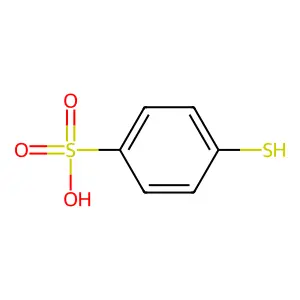 4-Mercaptobenzenesulfonic acid structure