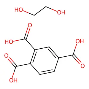 1,2,4-Benzenetricarboxylic acid, ester with 1,2-ethanediol structure