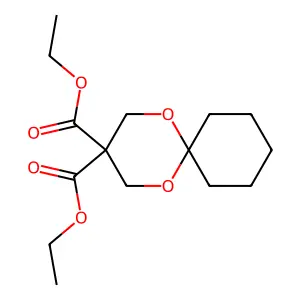 1,5-Dioxaspiro(5.5)undecane-3,3-dicarboxylic acid, 3,3-diethyl ester structure