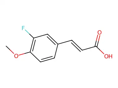 3-(3-Fluoro-4-methoxyphenyl)prop-2-enoic acid structure